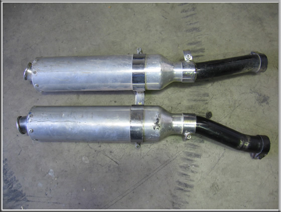 Kawasaki 1000RX sports mufflers