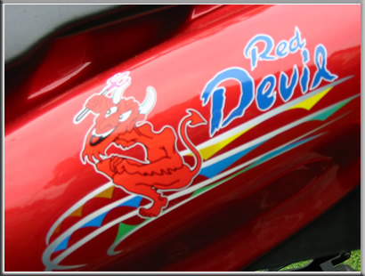 Red Devil sticker