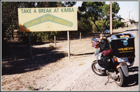 Kimba halfway between perth and sydney