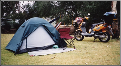 Camping at Tanunda, Barossa valley
