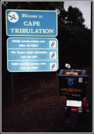 Wyn Woods arriving at Cape Tribulation