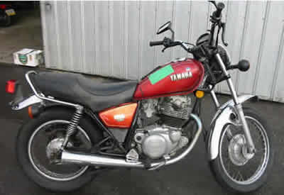 Wrecking yamaha SR250