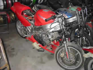 Motorcycle Wrecking Honda VFR750