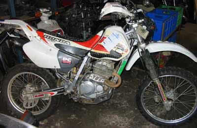 Wrecking Honda XR250