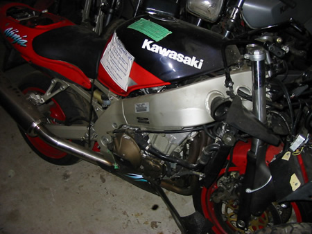 kawasaki zx9r for wrecking